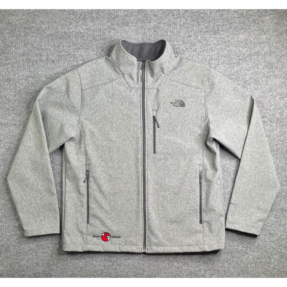 The North Face Softshell Jacket Mens XL Grey WindWall Apex Bionic A2RE7MQH